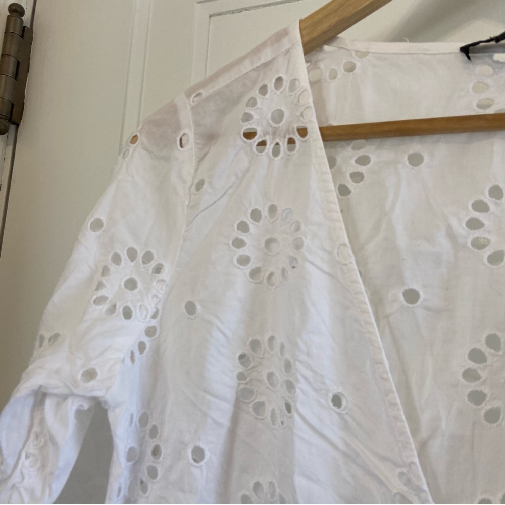 J. Crew Eyelet tunic dress / coverup - Picture 3 of 5